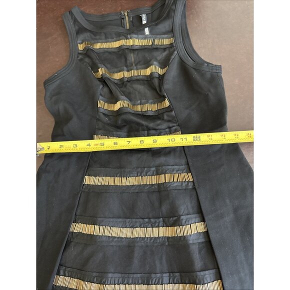 Plenty by Tracy Reese Black Sleeveless Mini Dress W/ Sheer size 10 - Picture 8 of 11